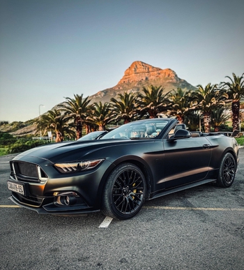 2017 Ford Mustang 5.0 GT V8 Convertible Matt Black main image