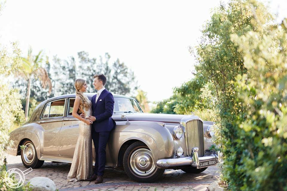 A classic car and matching dress look simply incredible